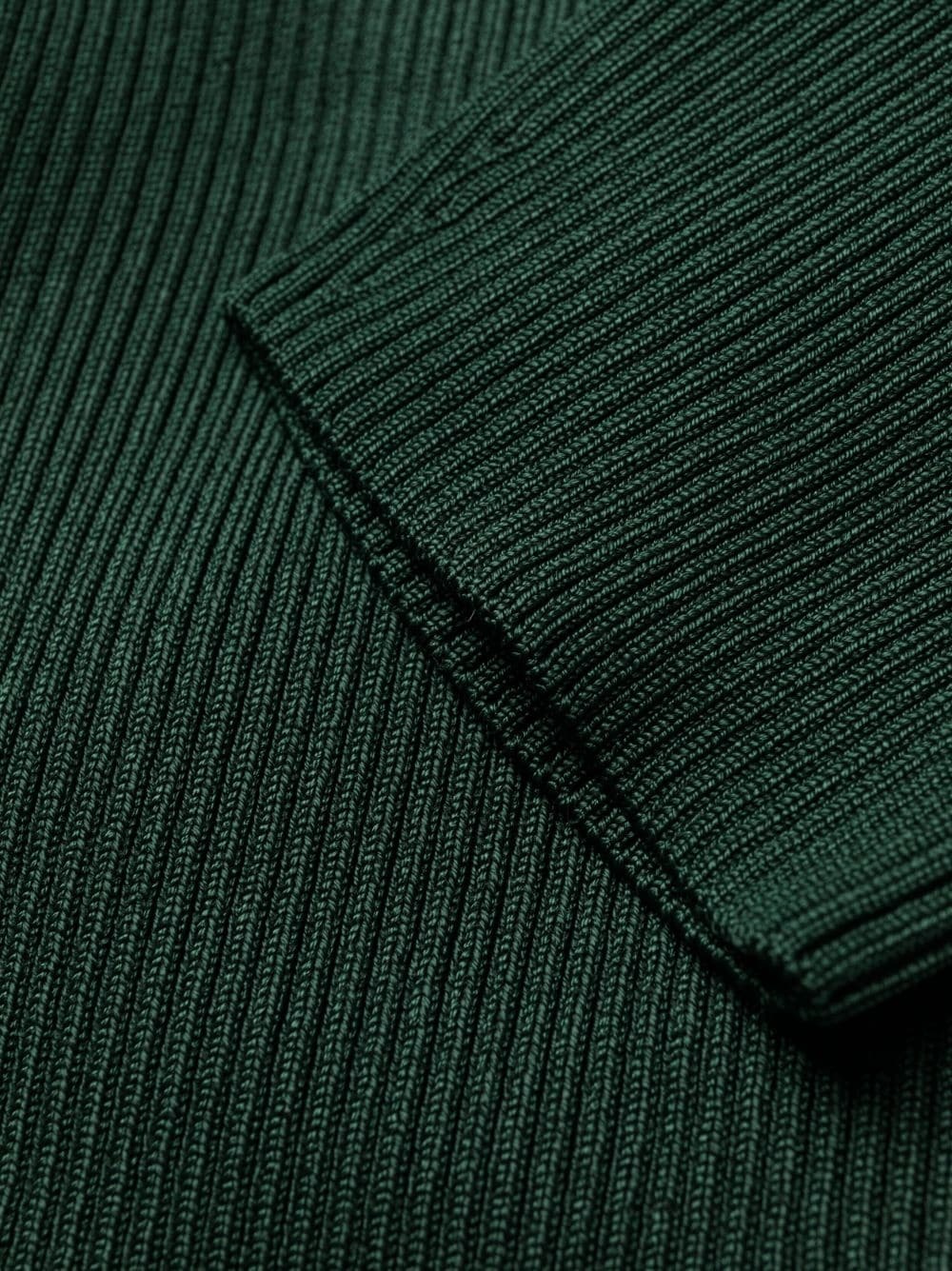asymmetric ribbed-knit dress - 5
