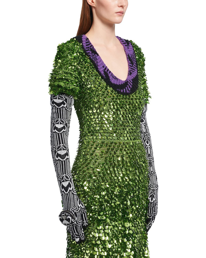 Superfine wool jacquard gloves 3