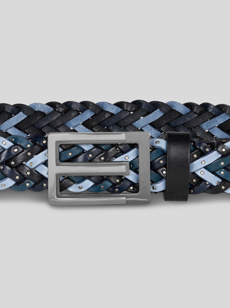 Etro WOVEN LEATHER BELT WITH ETRO BUCKLE outlook