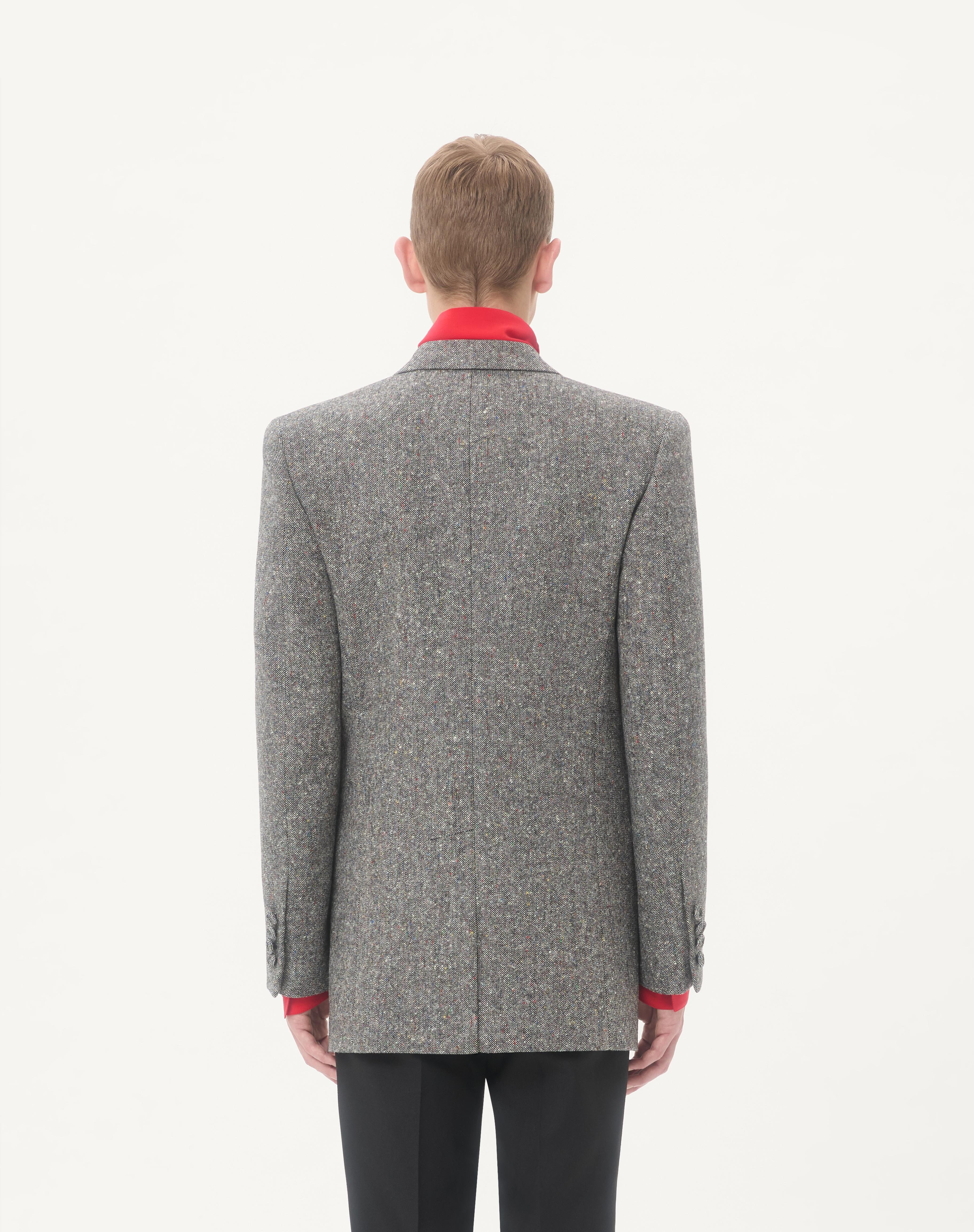 VALENTINO DOUBLE-BREASTED JACKET IN NATTÉ BOUTONNÉ WOOL - 6