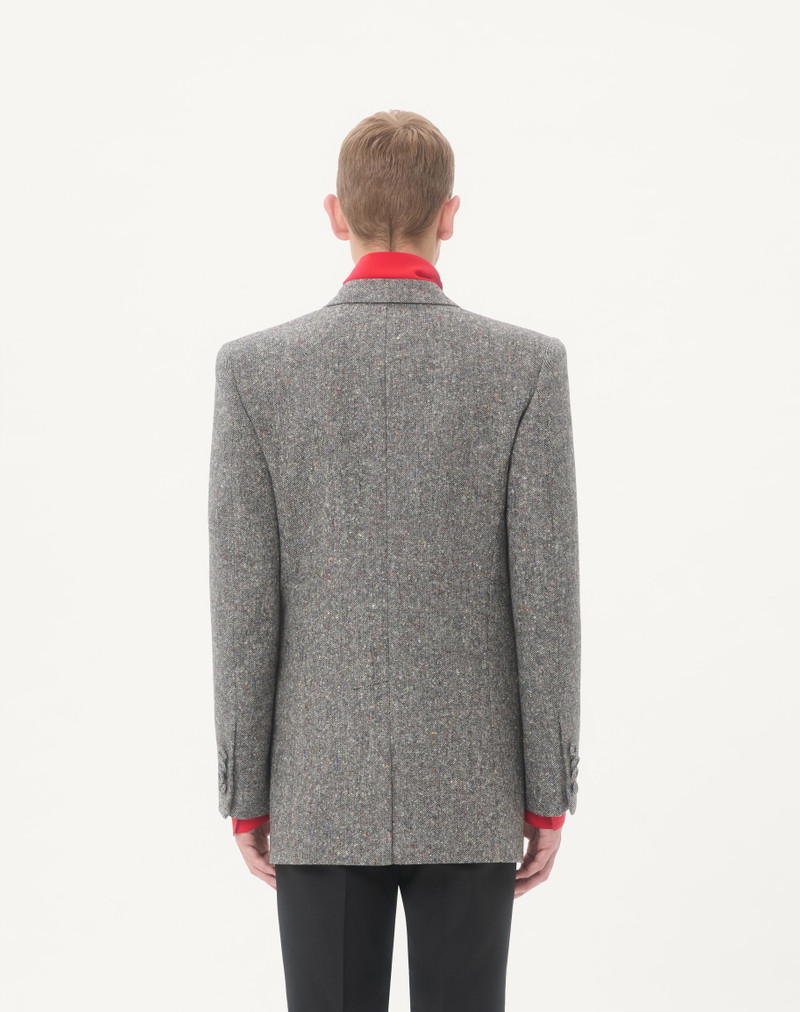 VALENTINO DOUBLE-BREASTED JACKET IN NATTÉ BOUTONNÉ WOOL 6