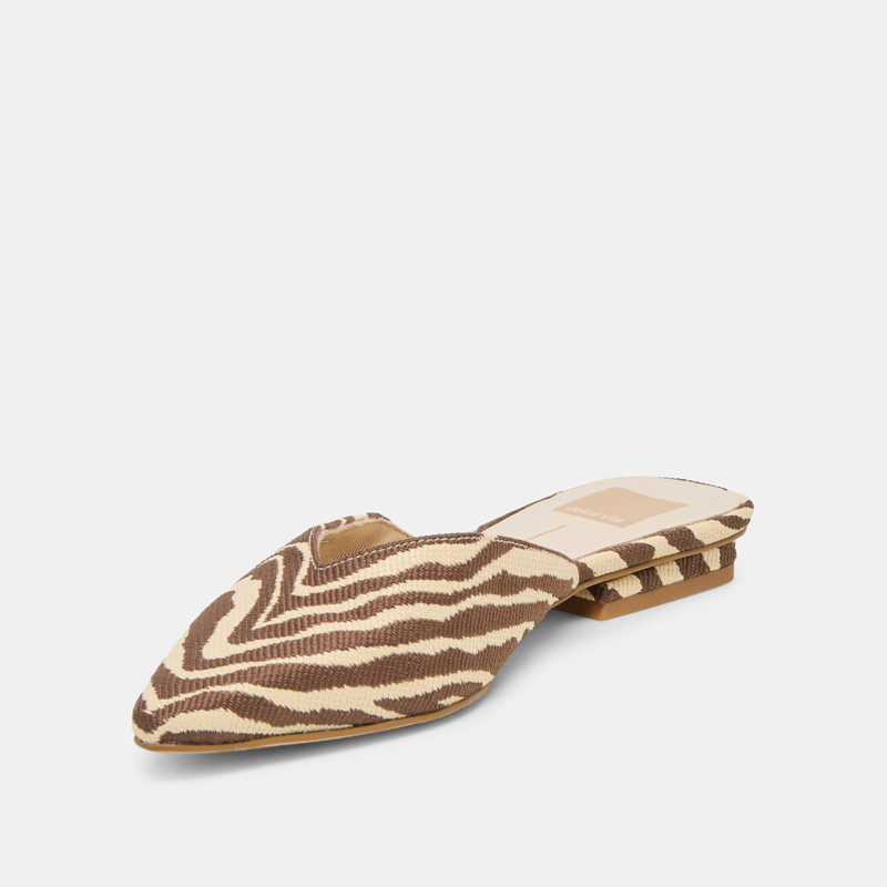 ELM FLATS BEIGE ZEBRA RAFFIA 6