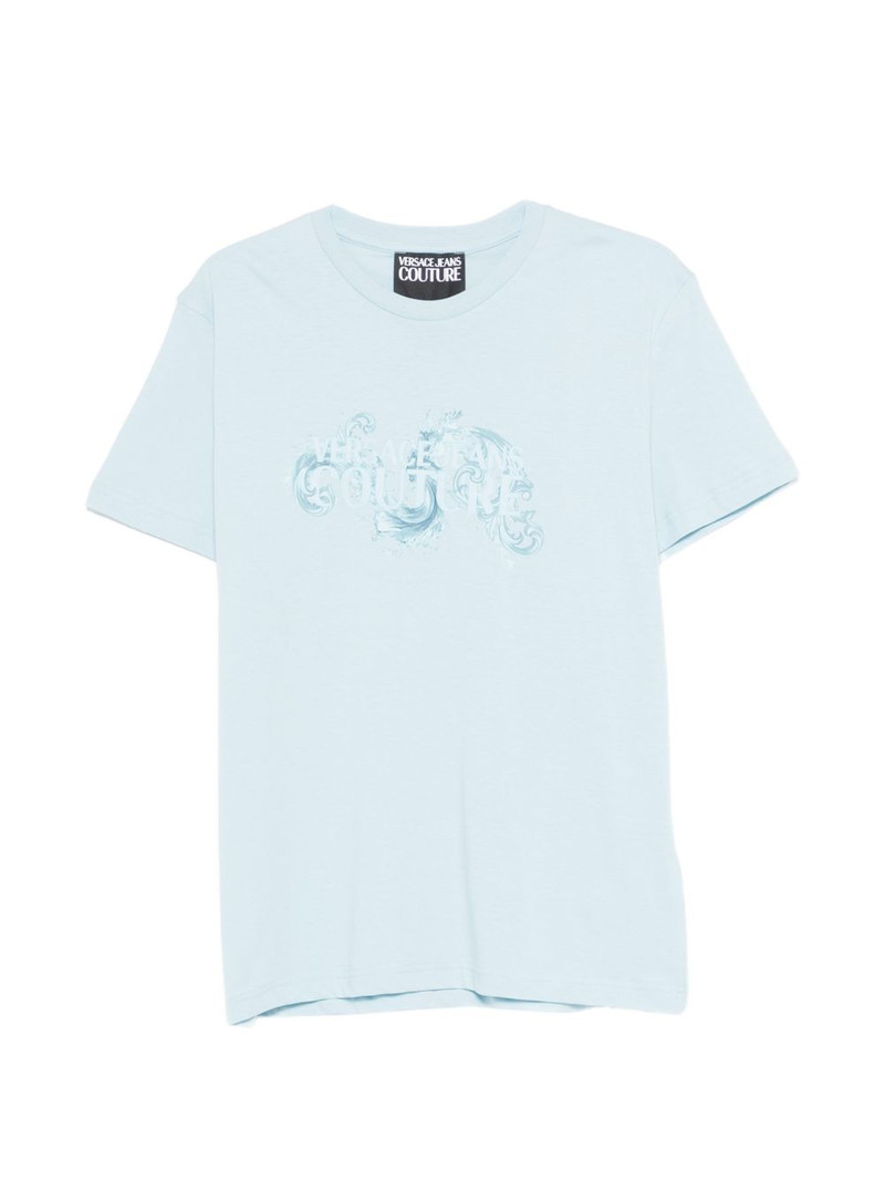 print-detail T-shirt 1