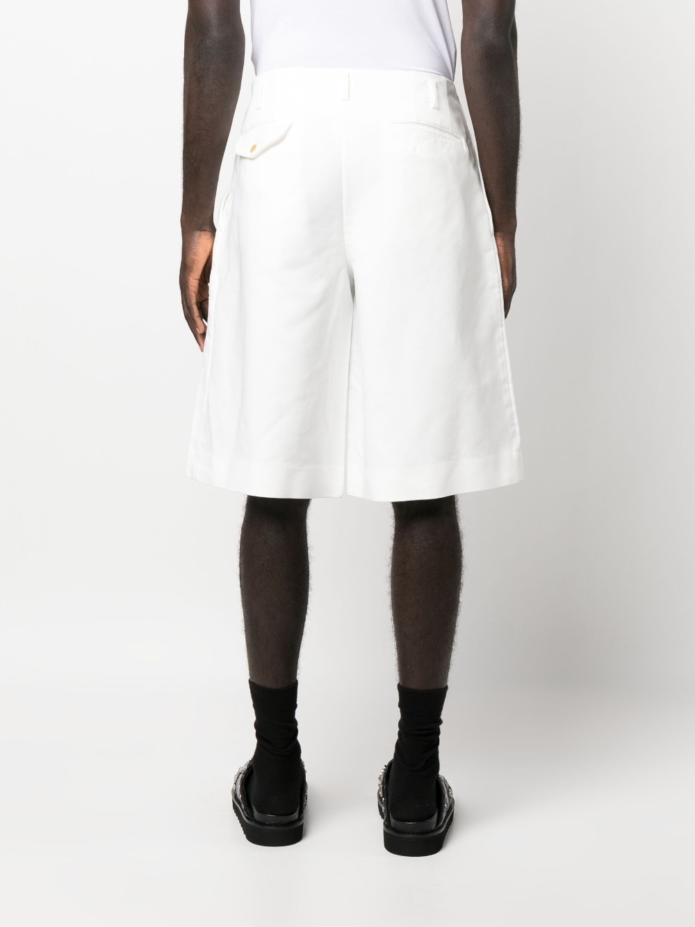 wide-leg tailored shorts - 4