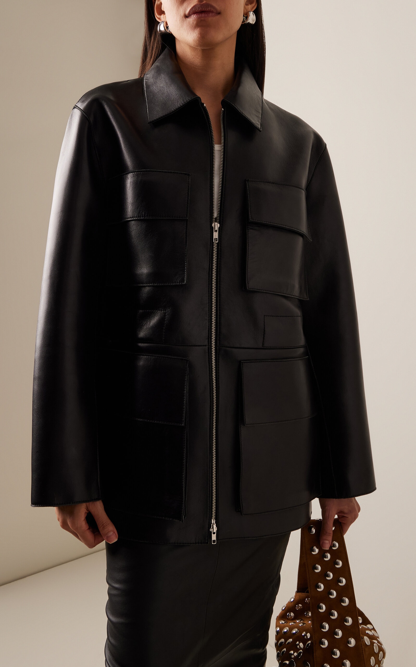Reyna Leather Jacket black - 3