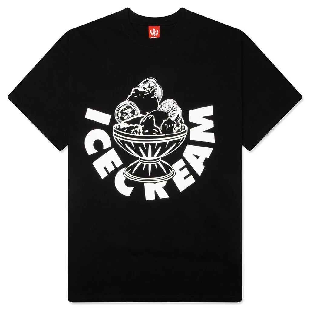 ROSE S/S TEE - BLACK - 1