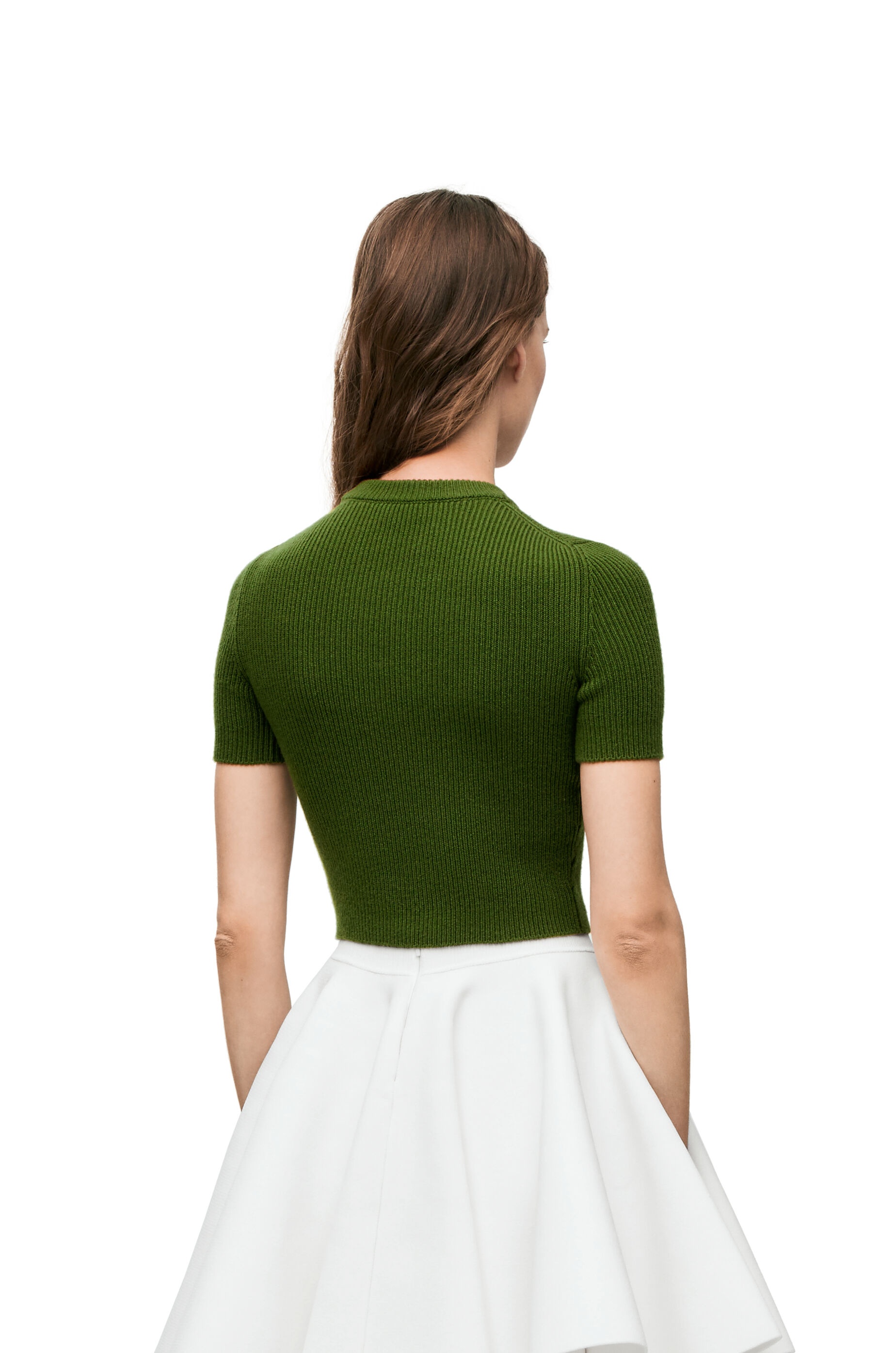 Cropped sweater in cashmere - 4