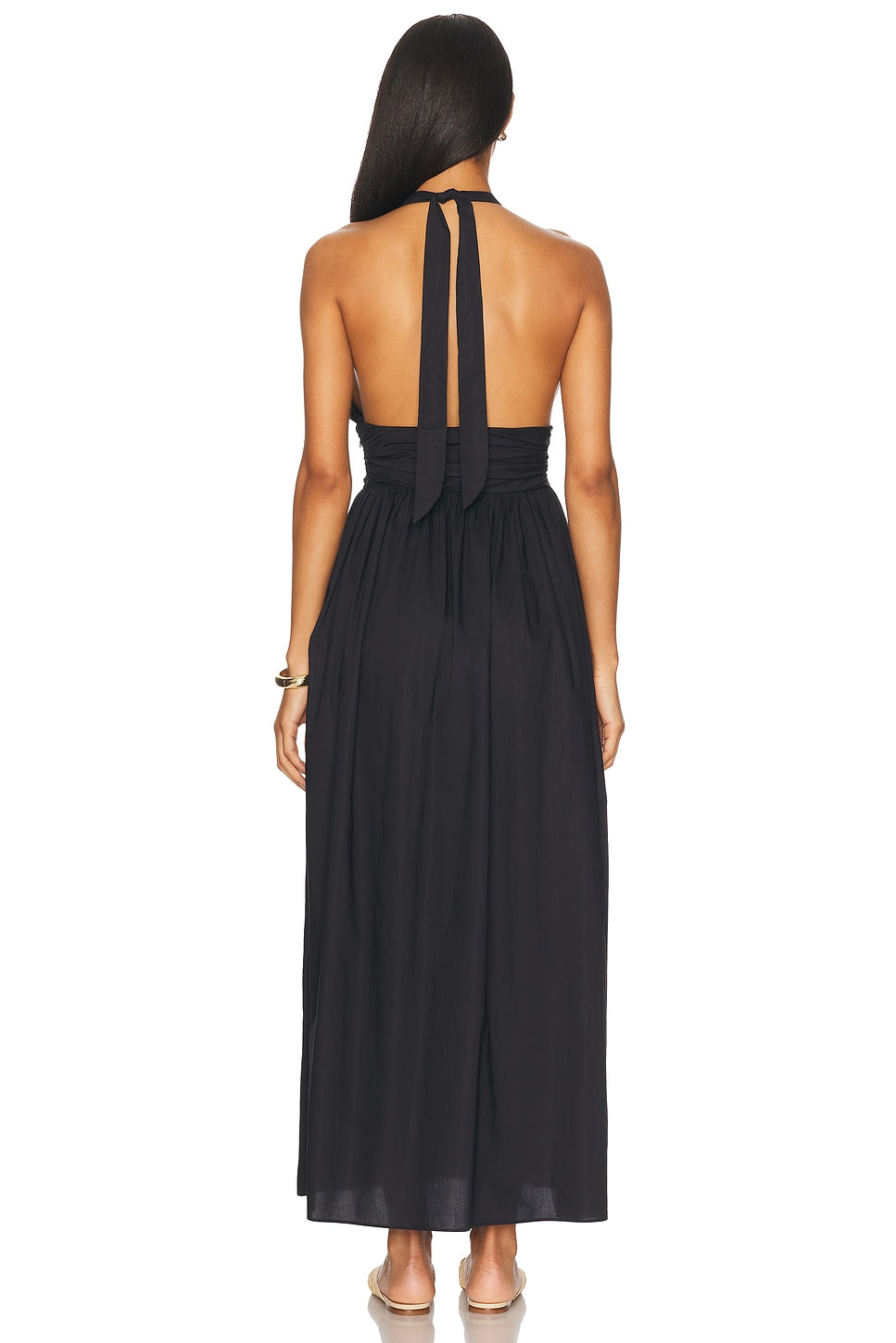 Plunge Halter Dress - 3
