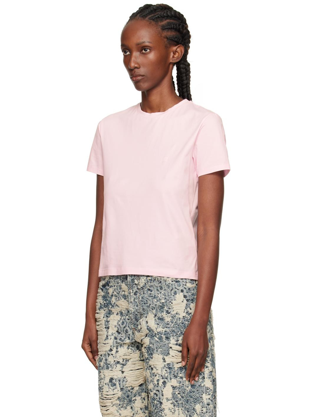 Pink Logo Patch T-shirt - 4