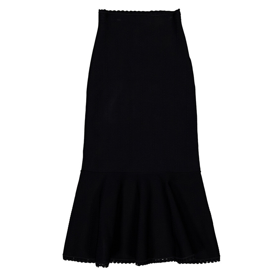 Victoria Beckham Scallop Trim Flared Skirt - 5