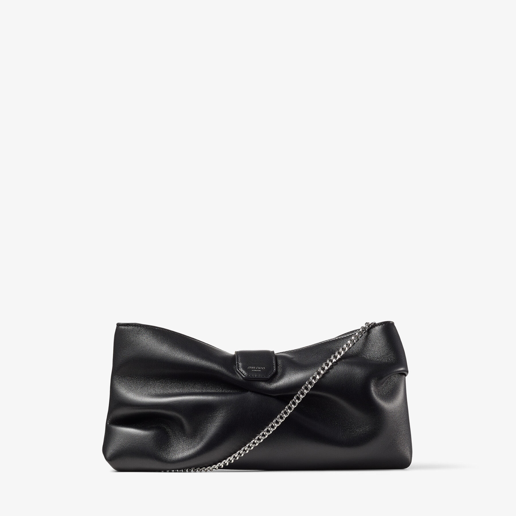 Madeline Soft Clutch
Black Nappa Clutch Bag with Crystal Buckle - 7