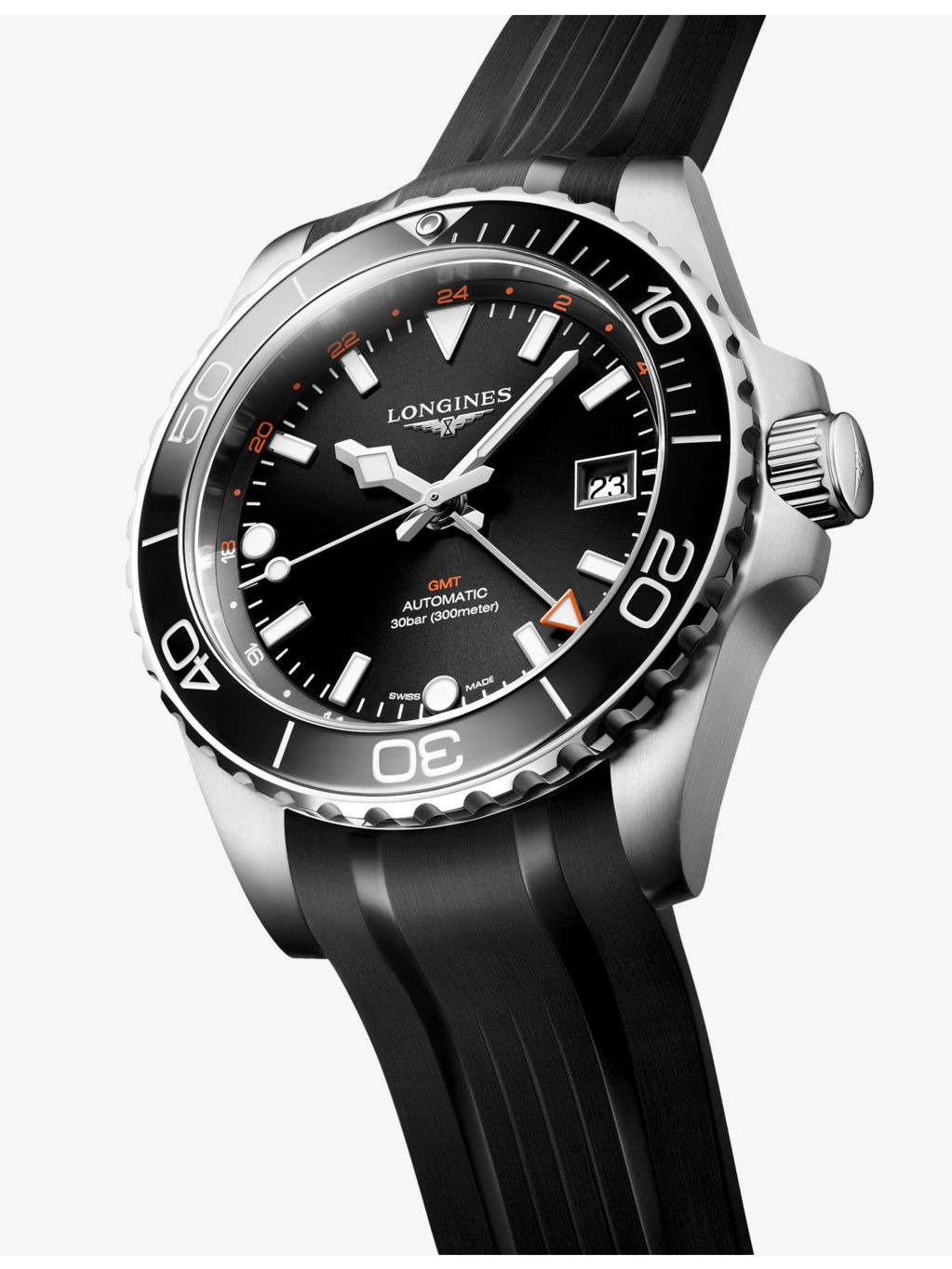 L3.790.4.56.9 HydroConquest GMT Stainless-Steel Automatic Watch - 2
