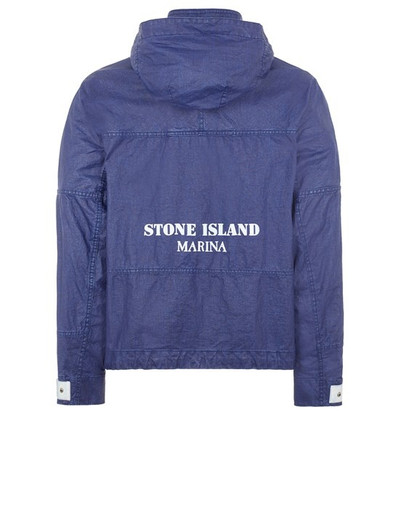 Stone Island 418X1 STONE ISLAND MARINA_RAW PLATED LINEN ROYAL BLUE outlook