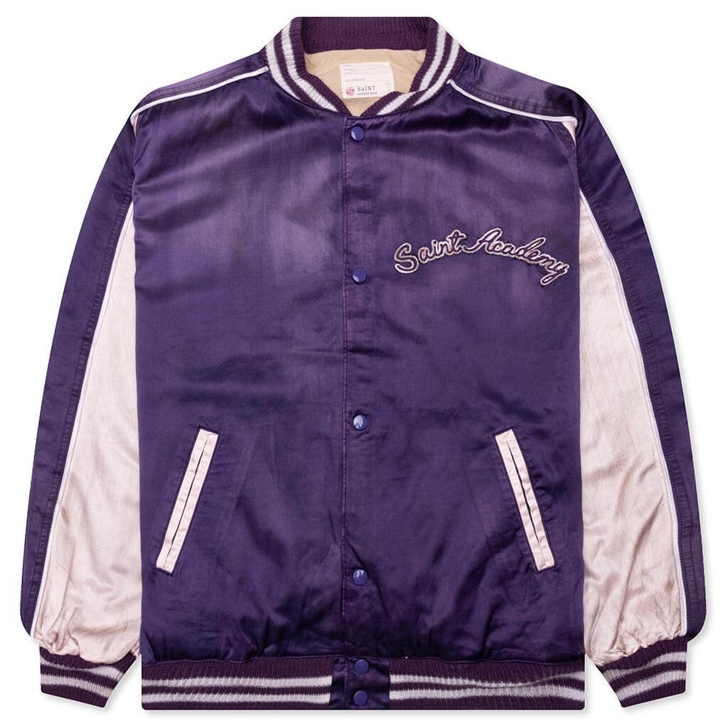 SAINT MICHAEL STADIUM JACKET - PURPLE/PINK - 1