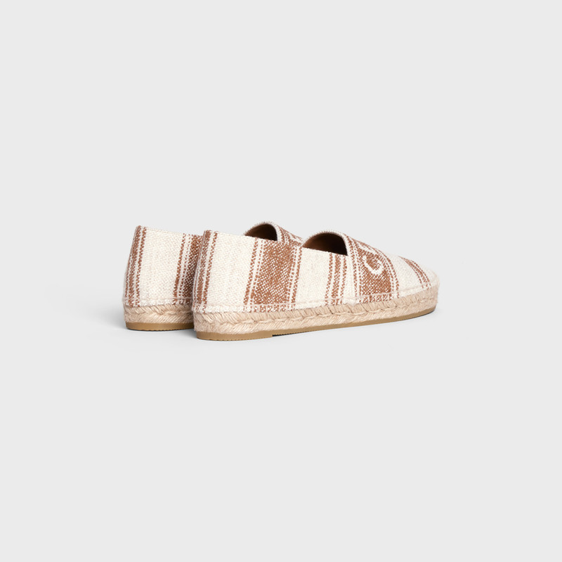 CELINE FLAT ESPADRILLE WITH CELINE SIGNATURE in CANVAS outlook