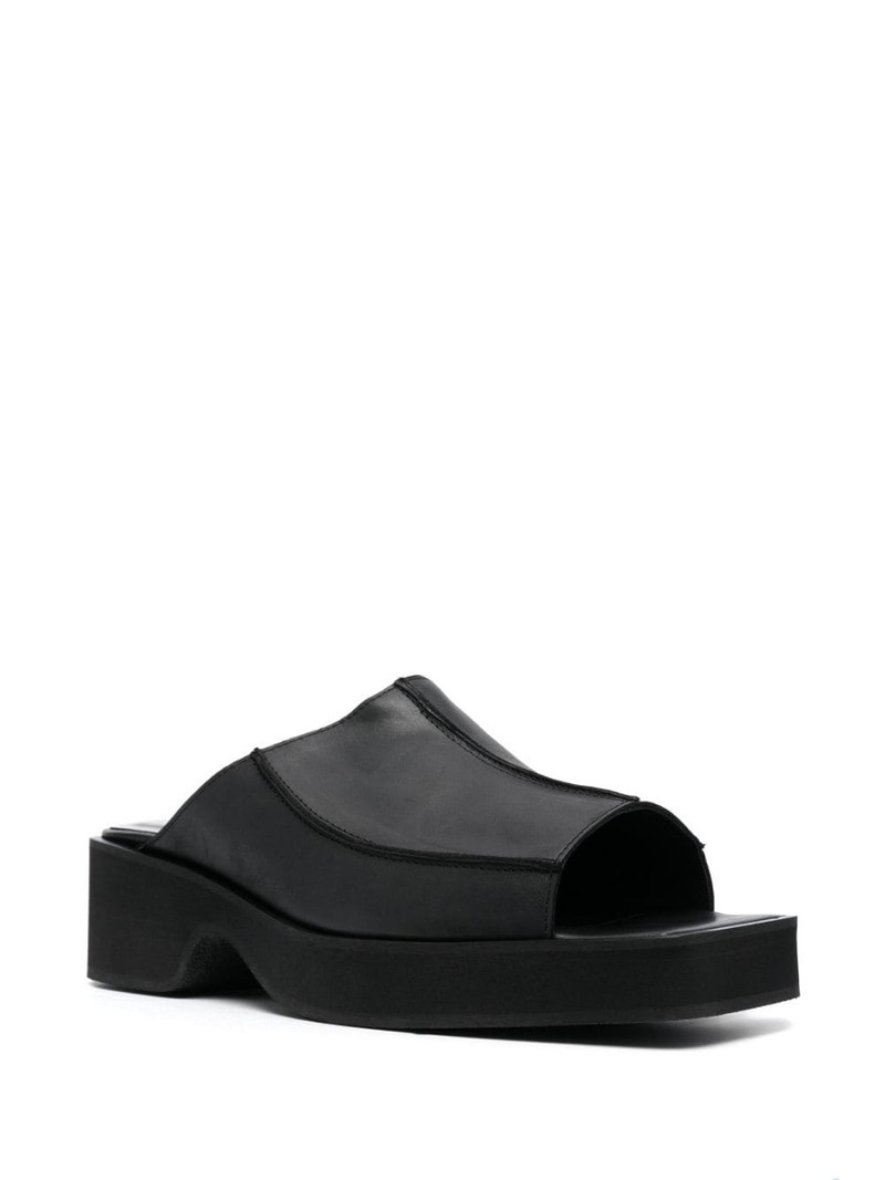 ECKHAUS LATTA Frame 55mm block-heel sandals outlook