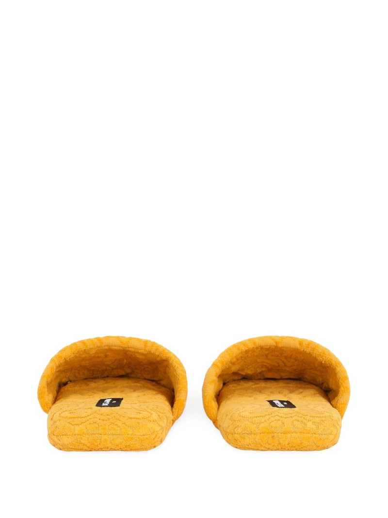 logo-embroidered slippers 3