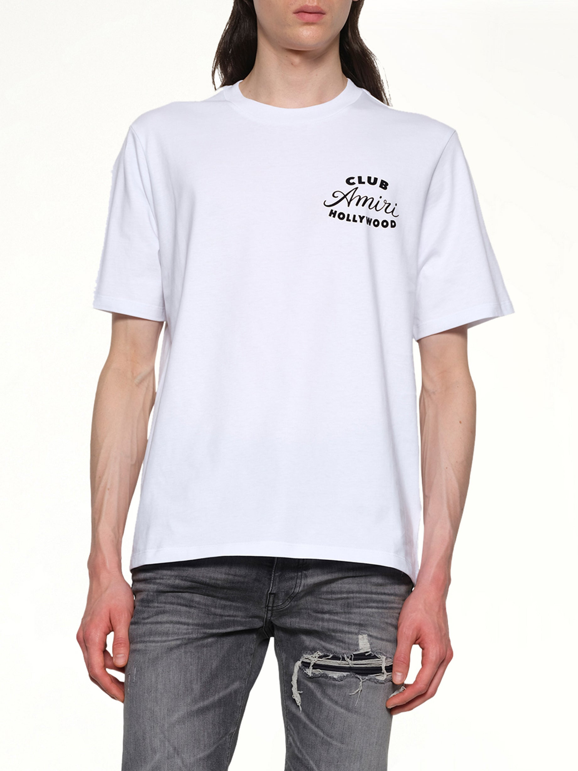 Club Amiri Tee in White - 6