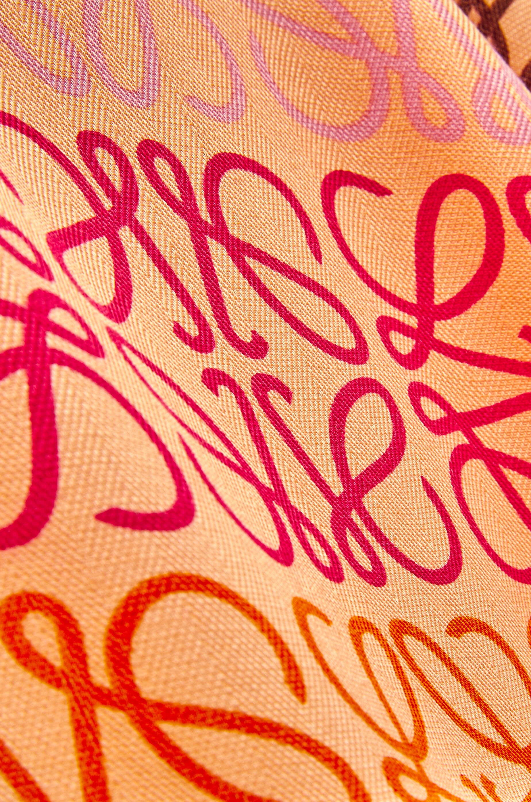 Anagram lines scarf in wool, silk and cashmere - 3