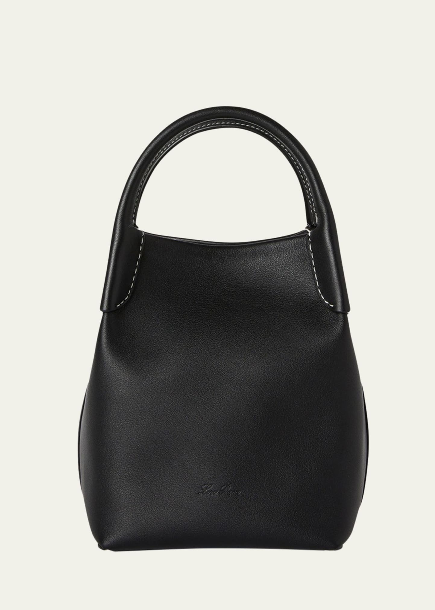Bale Micro Rounded Leather Top-Handle Bag - 1