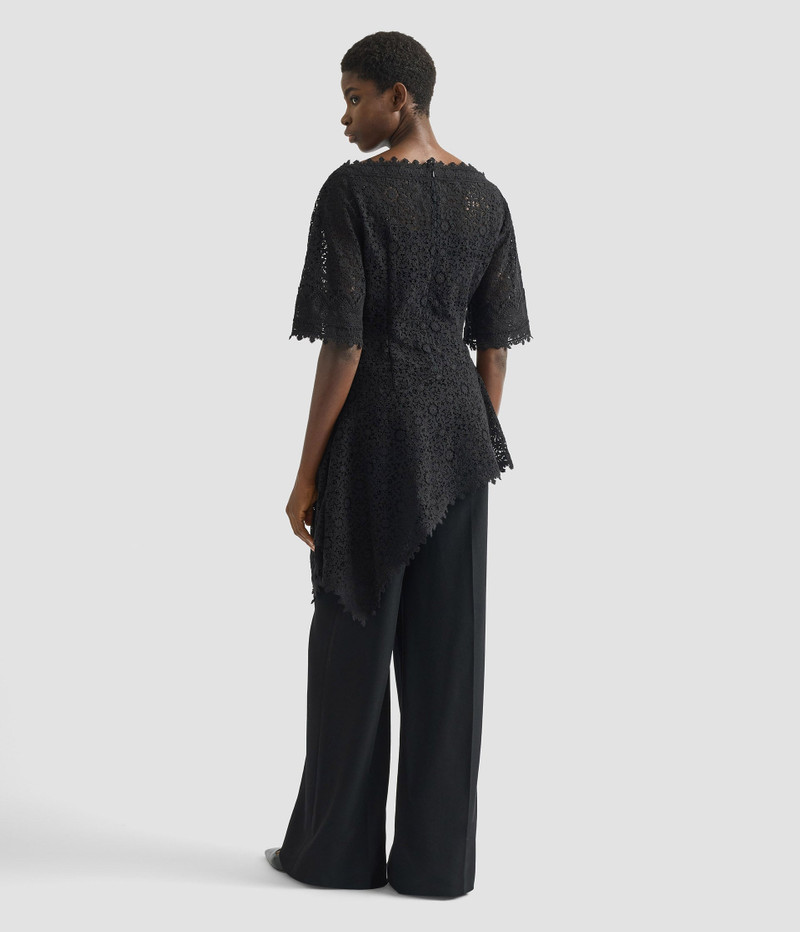 GUIPURE LACE SHORT SLEEVE BLOUSE 4