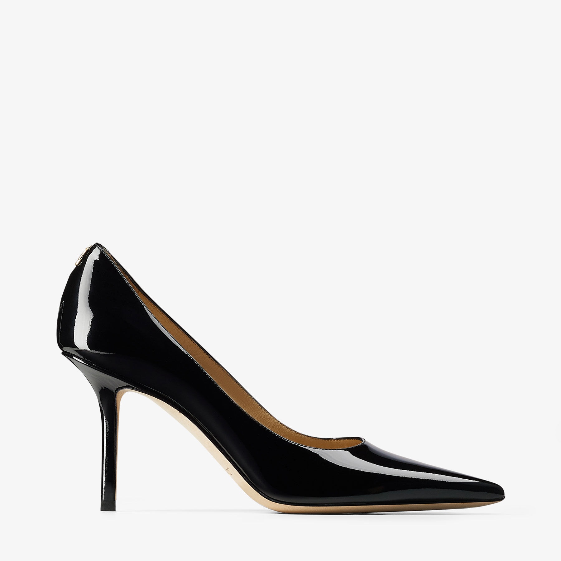 Love 85
Black Patent Leather Pumps with JC Emblem - 1