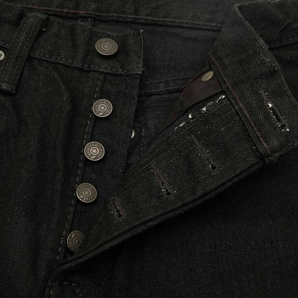 14oz. Double Black Denim - Relaxed Tapered - XX-019-BK - 4