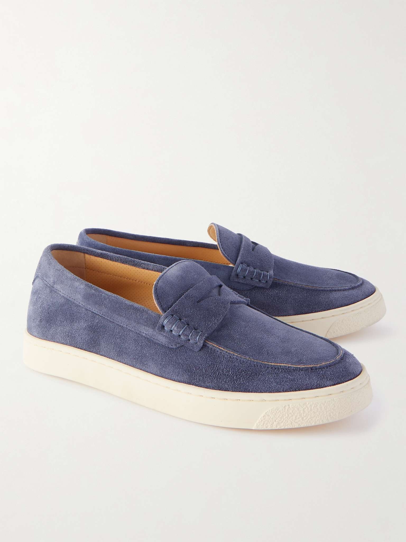 Suede Penny Loafers - 4