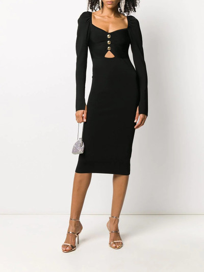 VERSACE JEANS COUTURE sweetheart neck fitted dress  outlook