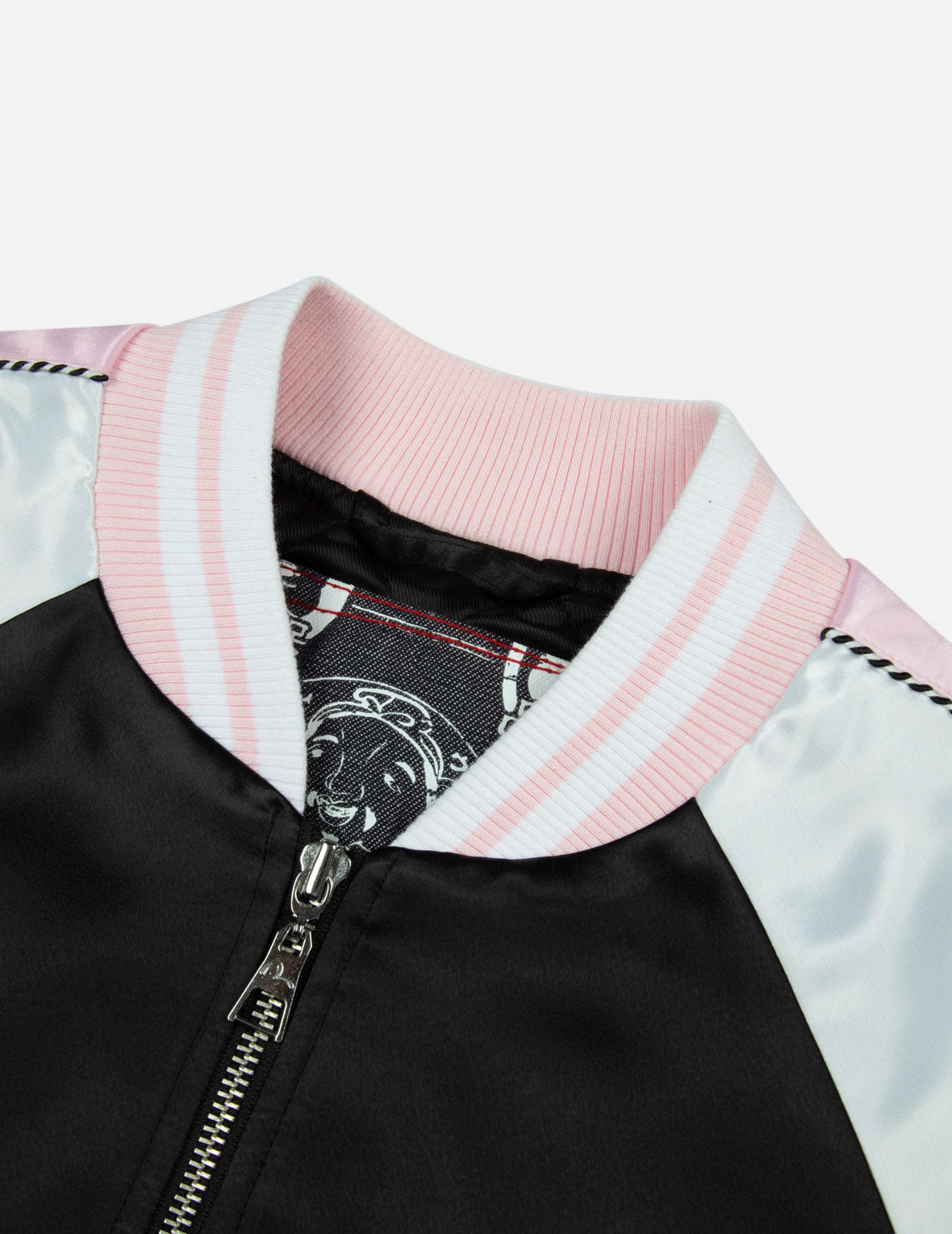 LOGO EMBROIDERY LOOSE FIT SOUVENIR JACKET - 7