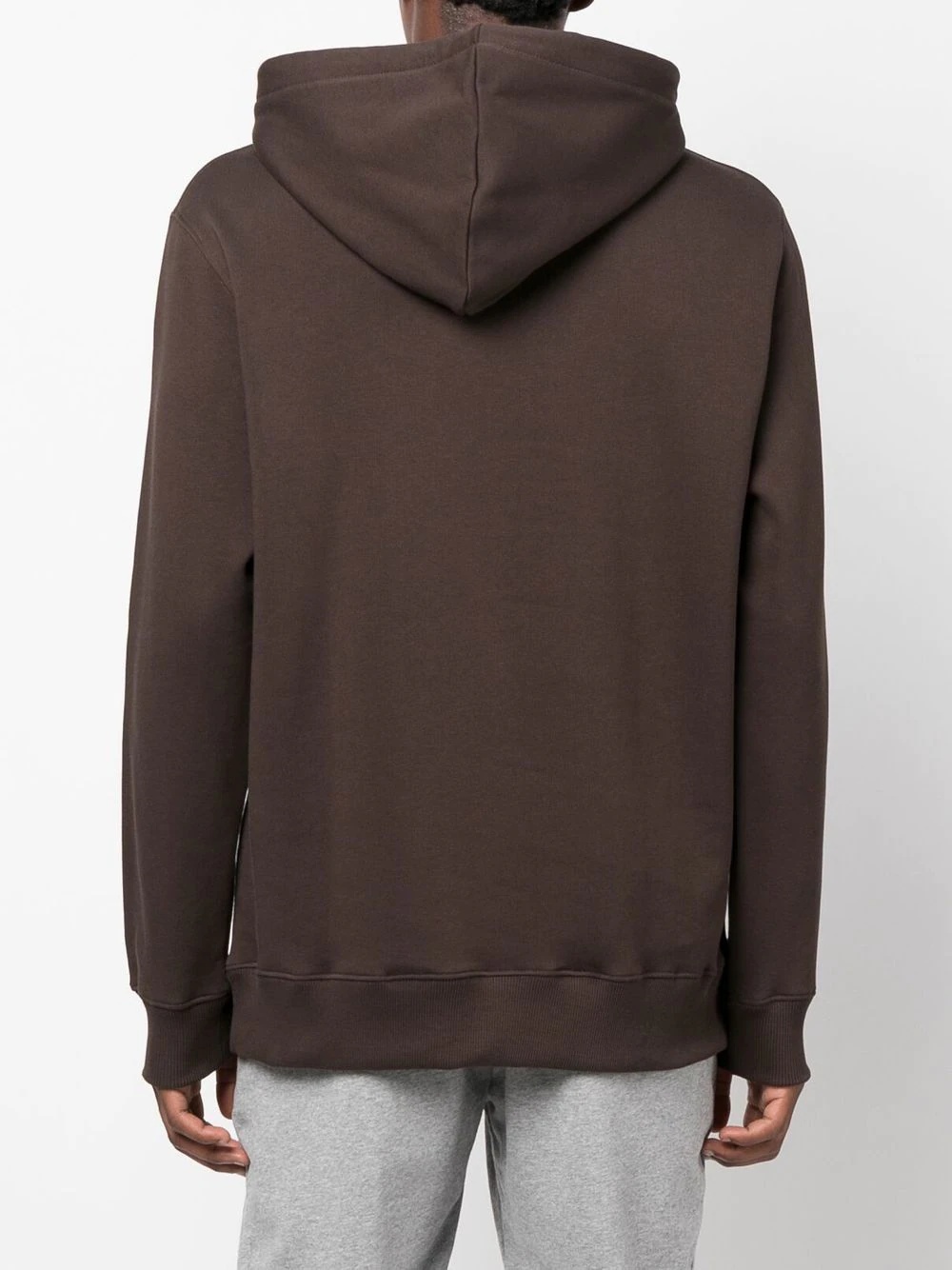 logo-print detail hoodie - 4