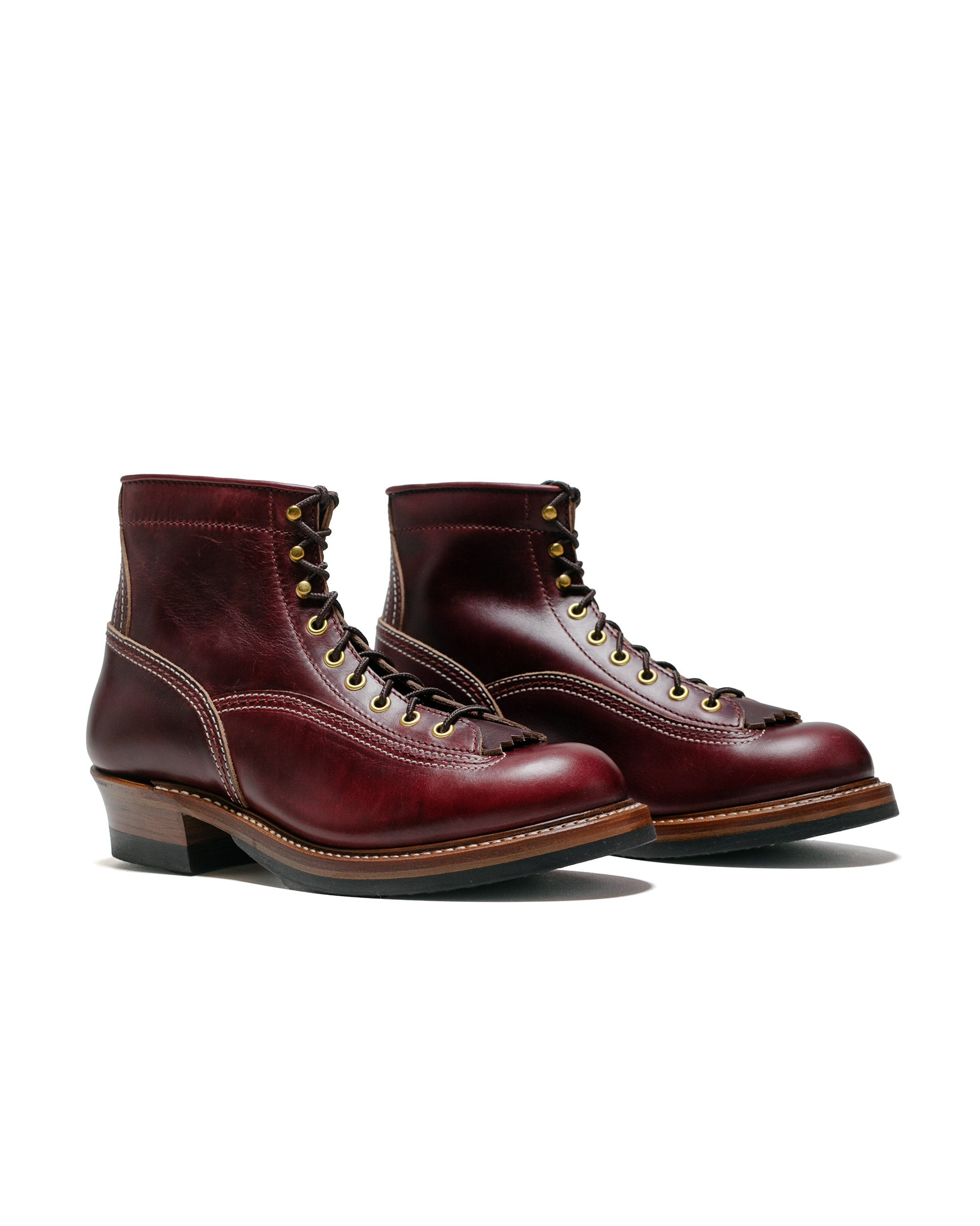 Donkey Puncher Boots Horween Leather CXL Burgundy - 2