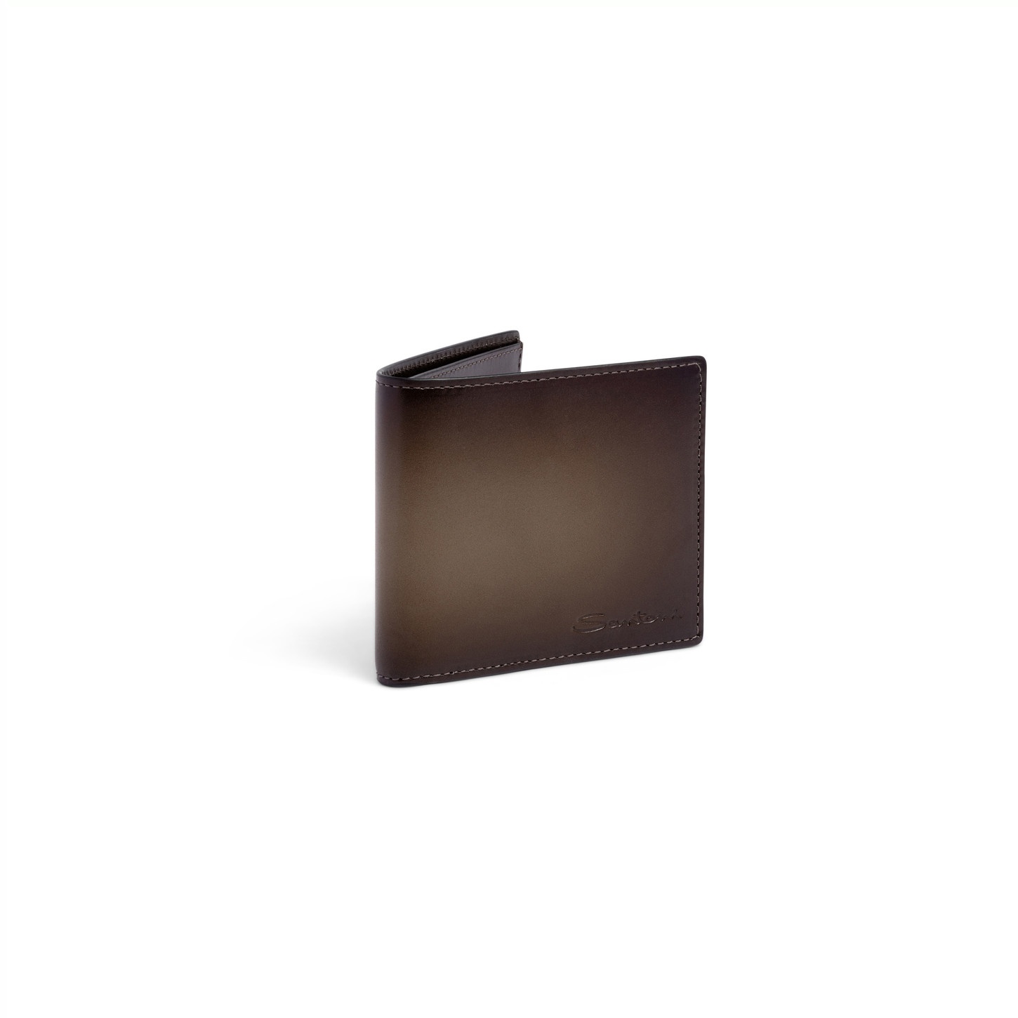 Dark brown leather wallet - 5