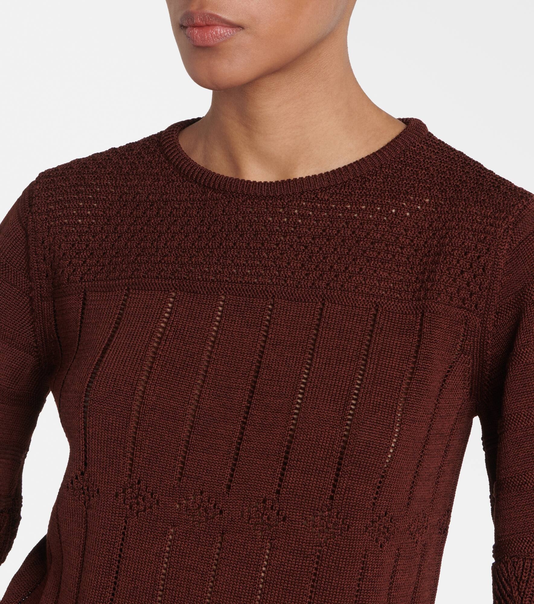 Rêverie open-knit cotton-blend top - 4