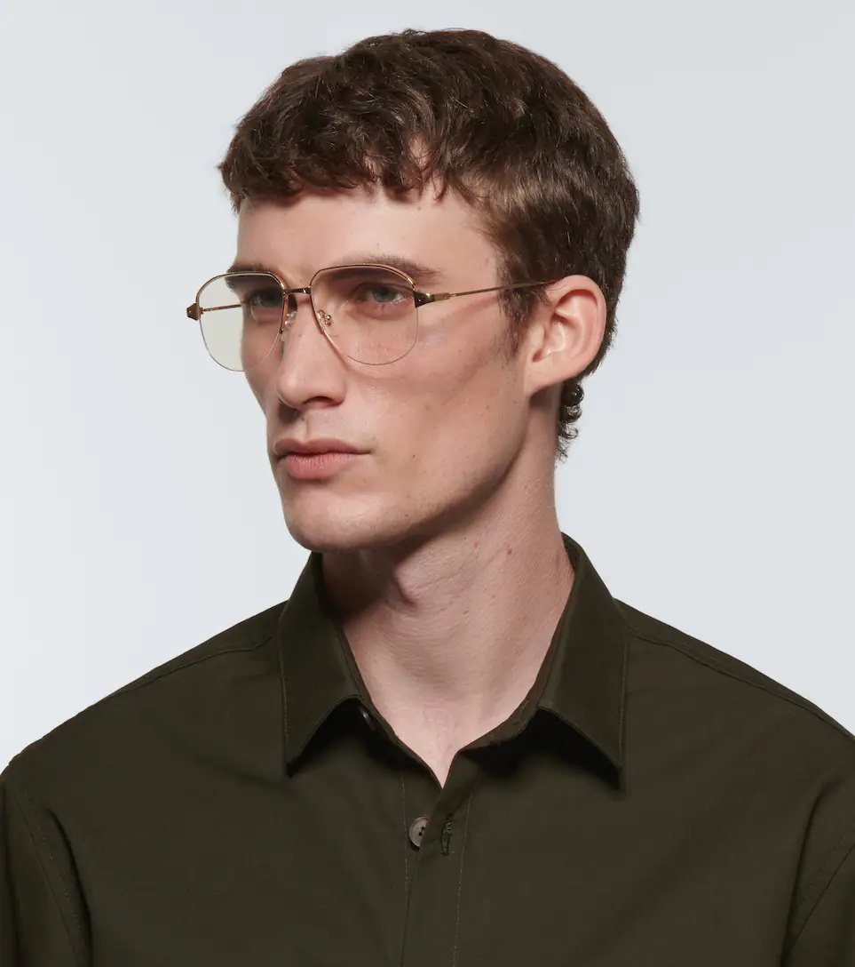 Gold Aviator Glasses - 4