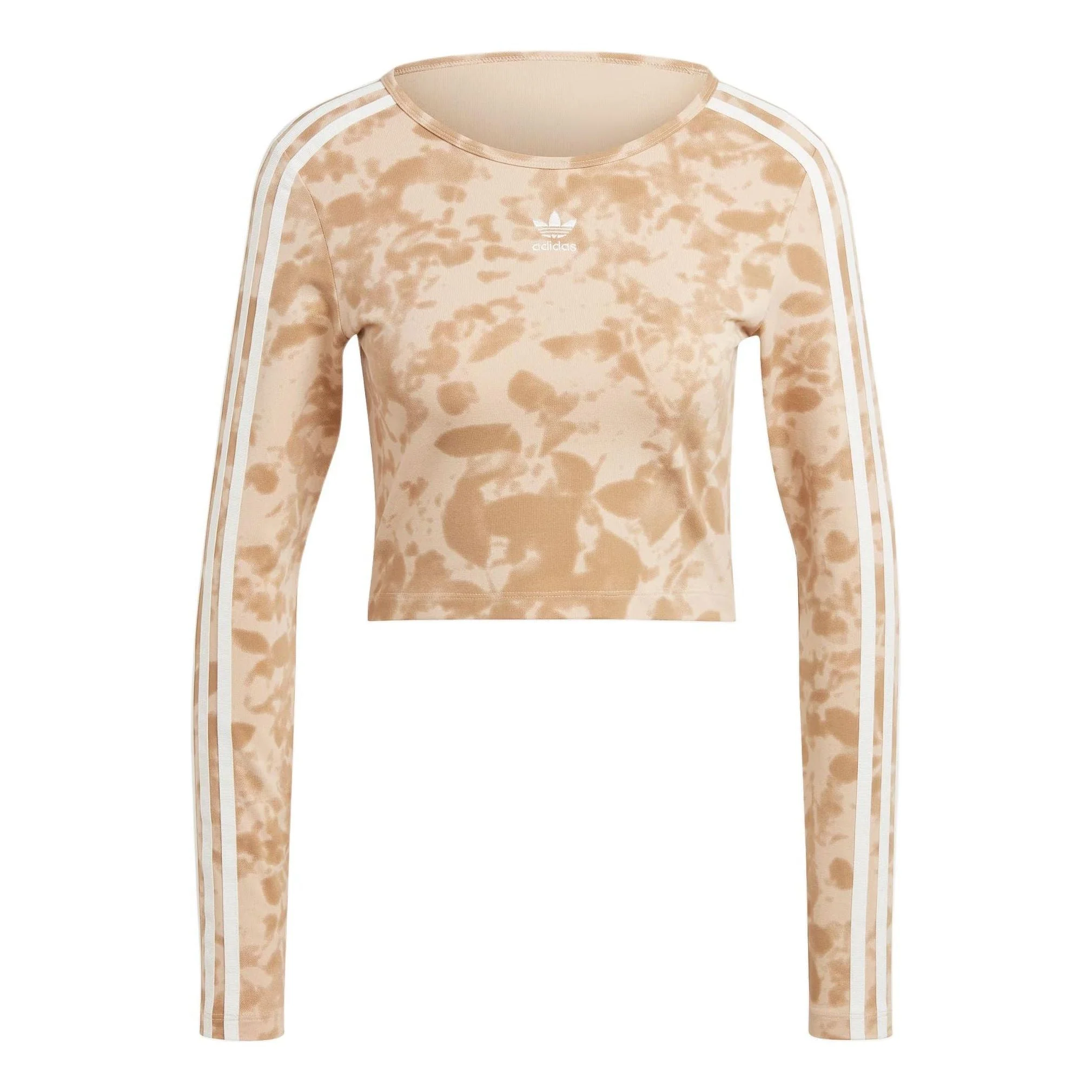 (WMNS) adidas 3-Stripes Crop Top Asia Sizing 'Magic Beige' IY0780 - 1