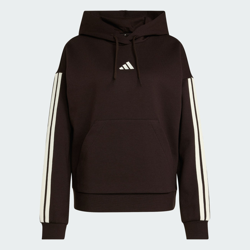 ESSENTIALS 3-Stripes FLEECE HOODIE 1