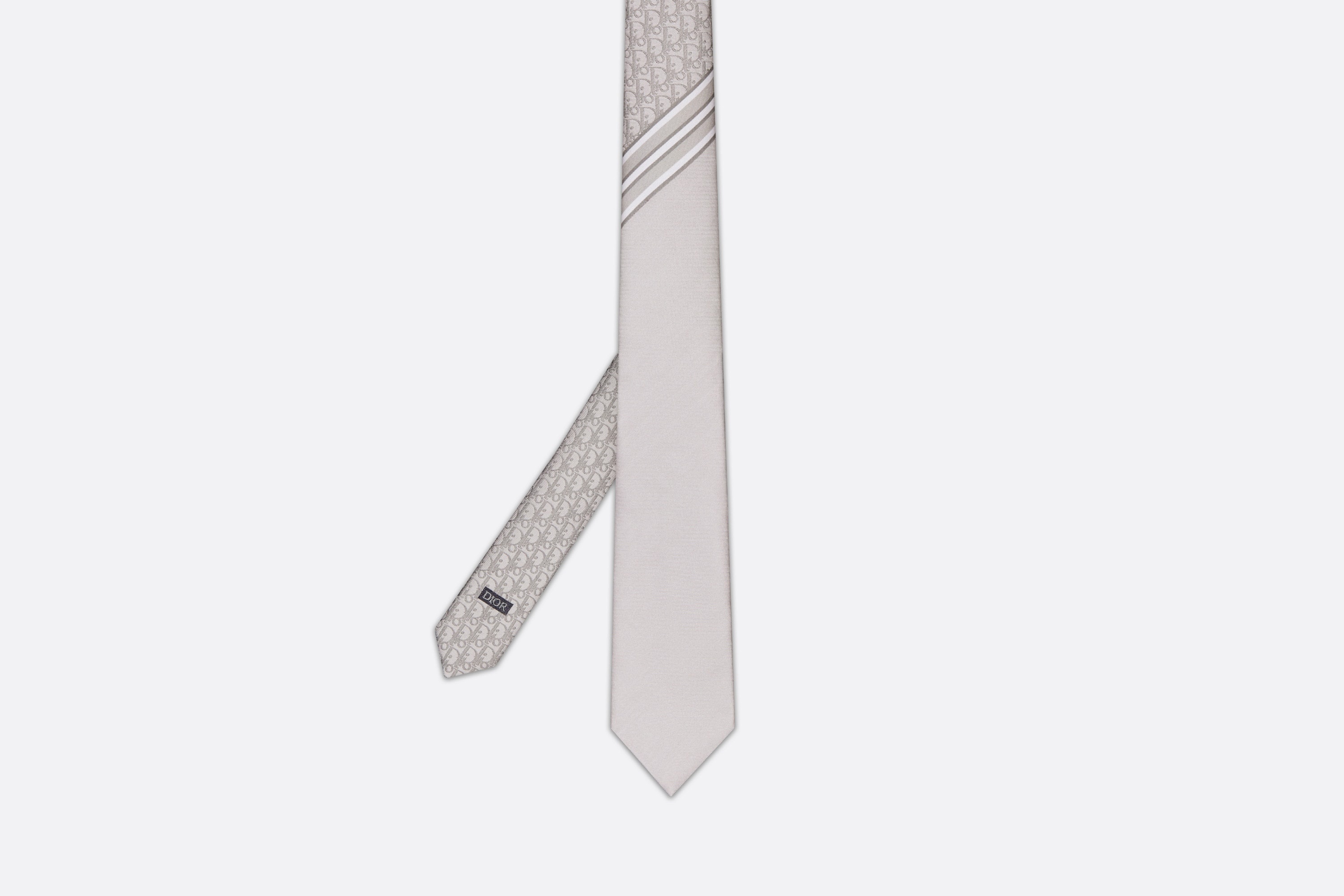 Striped Dior Oblique Tie - 2