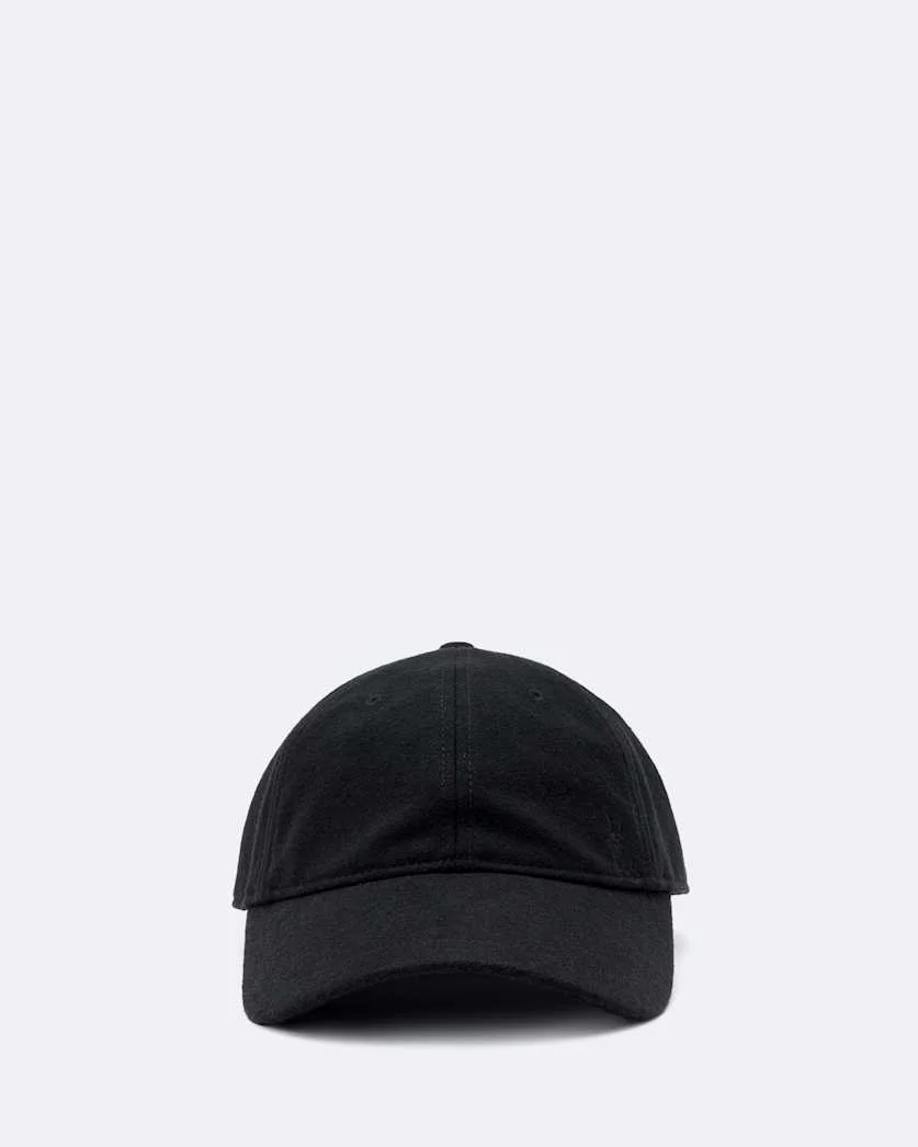 WOOL-BLEND MELTON BASEBALL CAP - 1