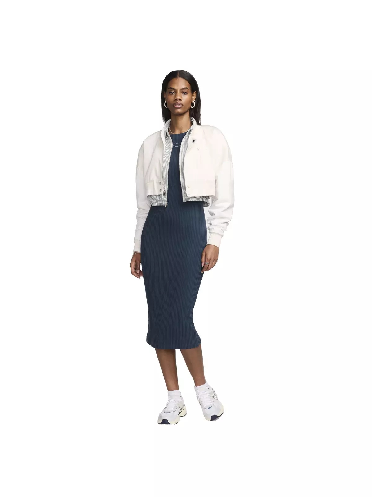 Women's Sportswear Chill Rib Slim Sleeveless Midi Dress - 5