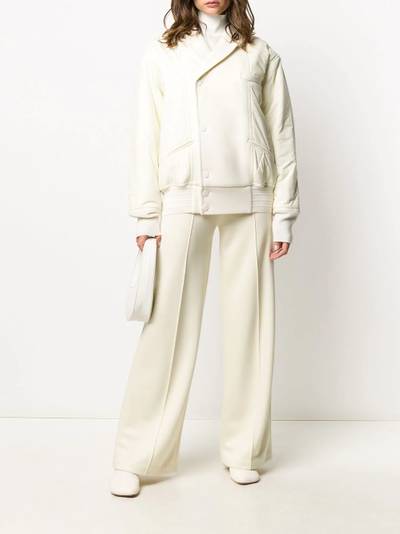 Haider Ackermann white bomber jacket outlook