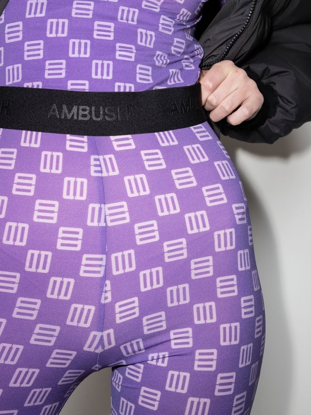 monogram knee-length shorts - 4