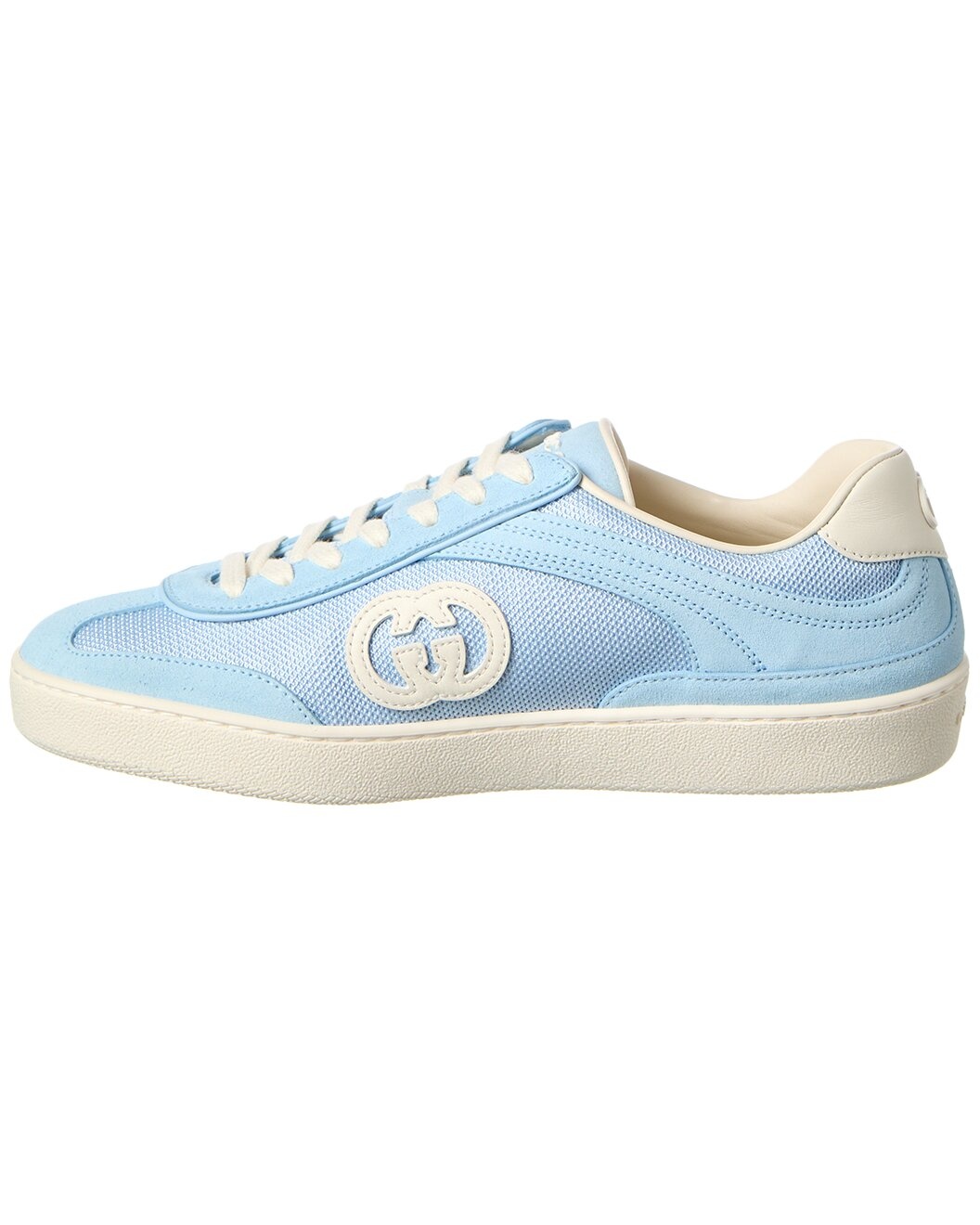 Gucci Interlocking G Canvas & Suede Sneaker - 2