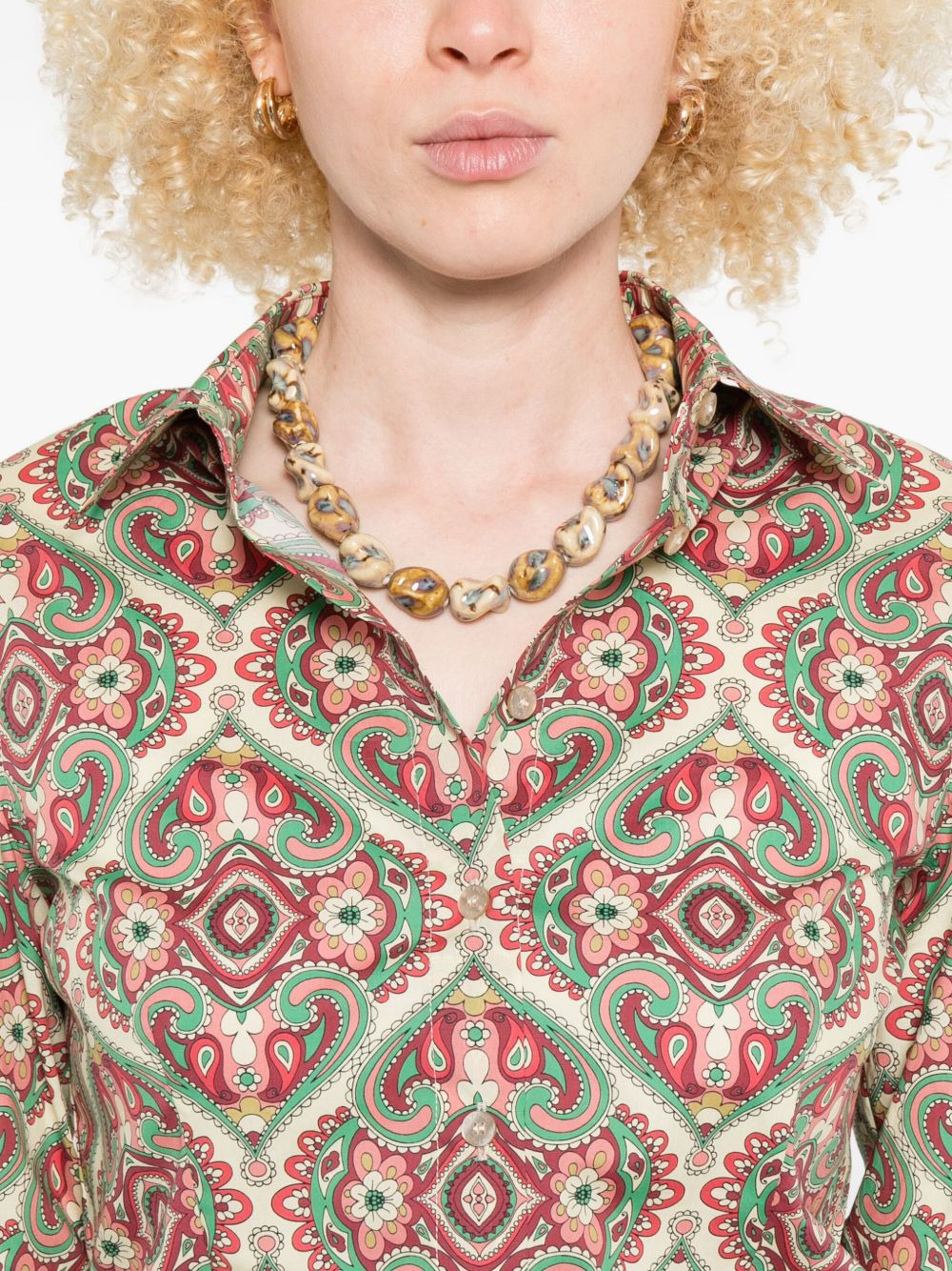 paisley-print long-sleeve shirt - 5