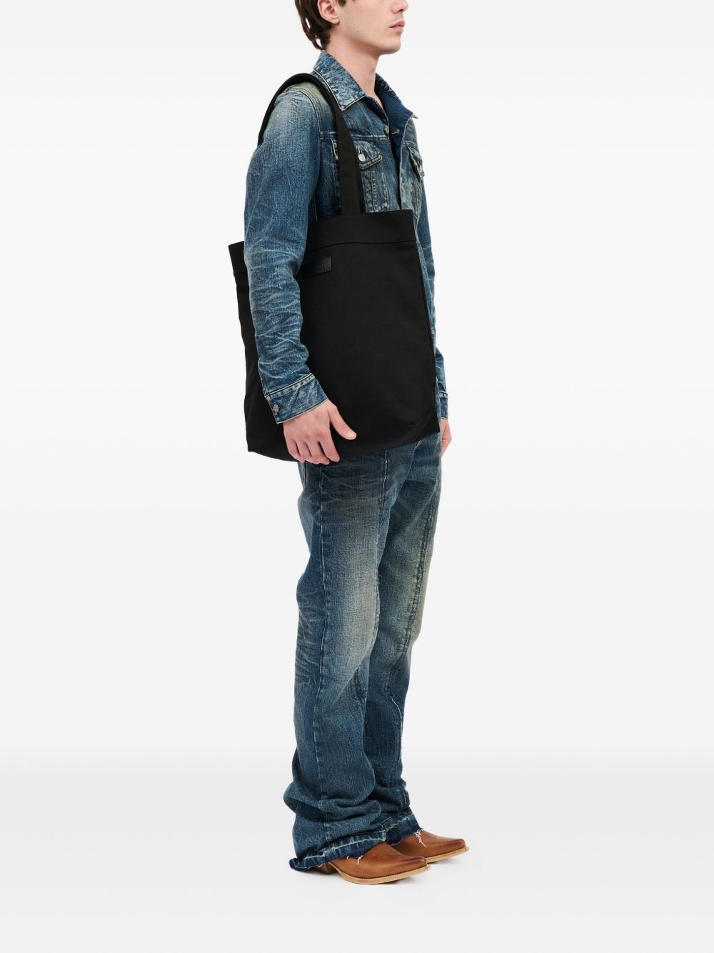 logo-patch tote bag - 3
