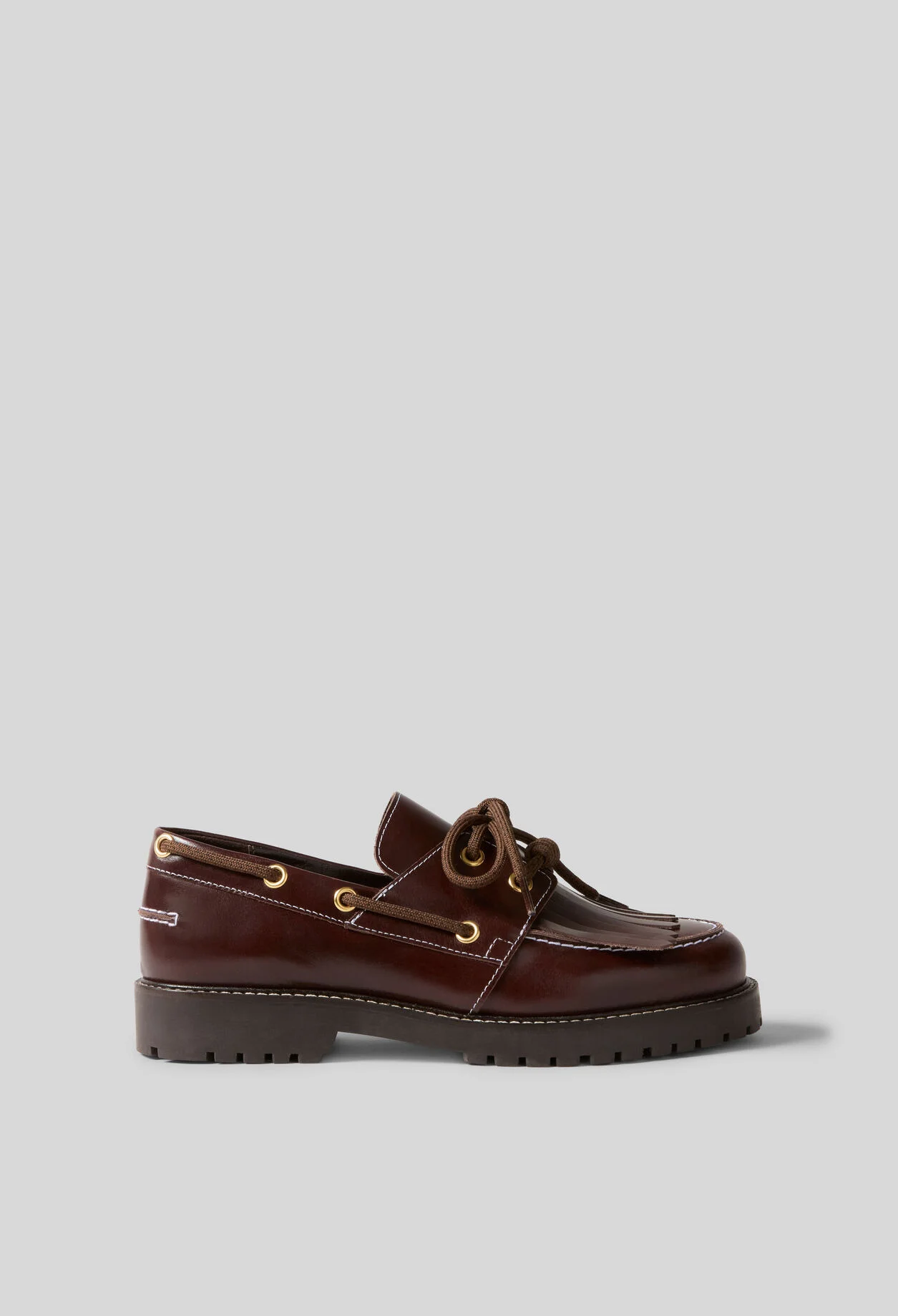 LEATHER BOAT SHOES - 1