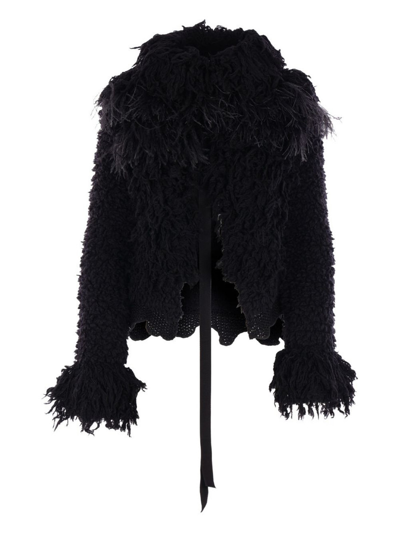 feather-trim jacket 1