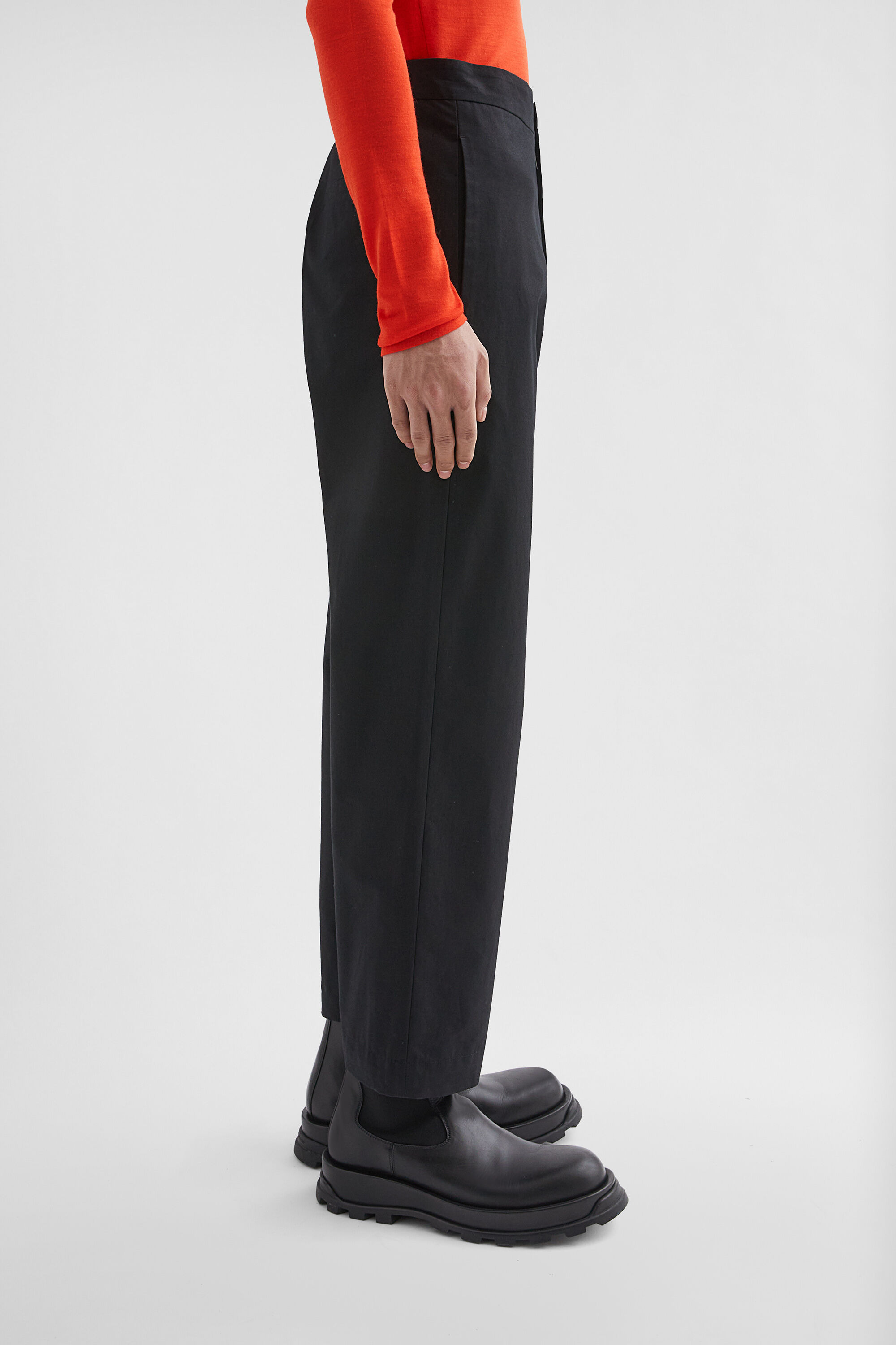 Cotton Tapered Trousers - 3