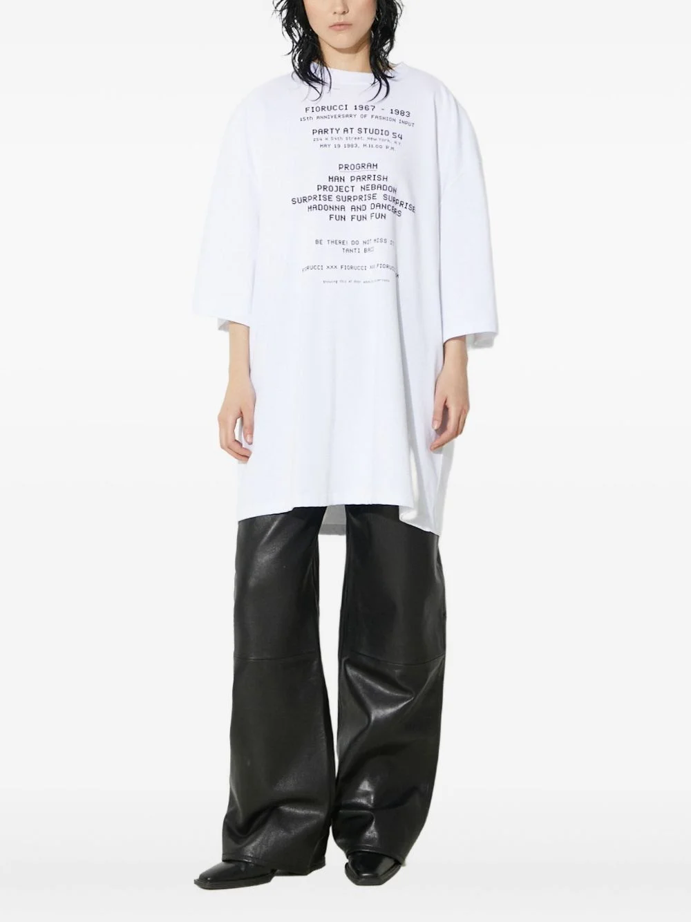 text-print T-shirt - 1