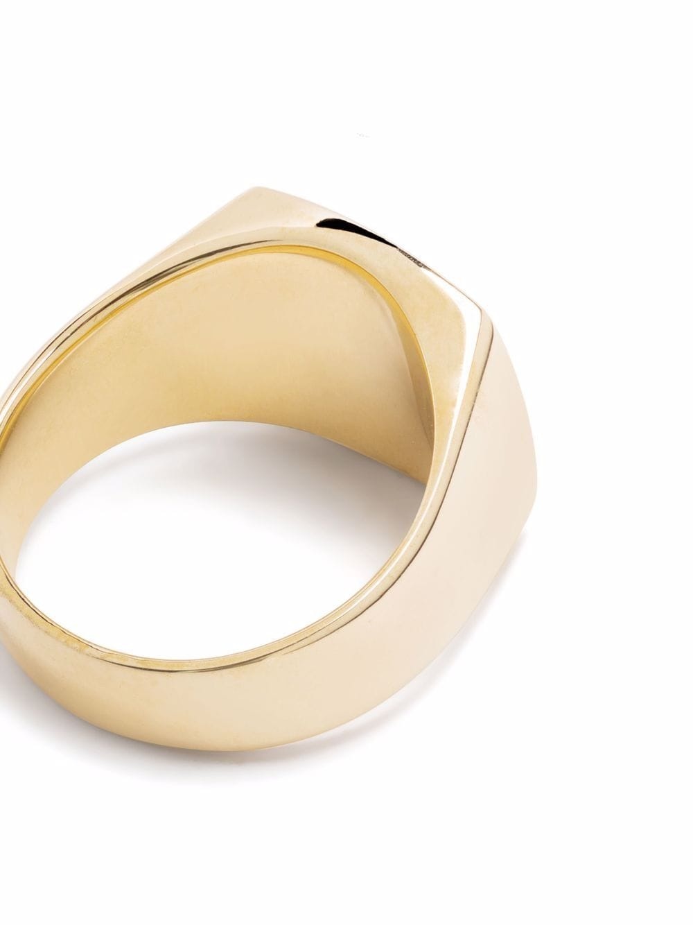 9kt yellow gold Cushion ring - 5